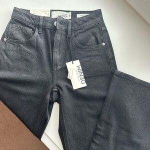 Dynamite Black Shimmery Denim Jeans